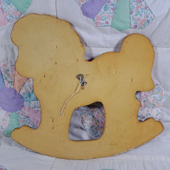 Patchwork Rocking Horse Wall Plaque - Picture 2 of 2